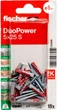 Дюбель Fischer DuoPower 5 х 25 мм S с шурупом 18 шт (534996) - изображение 2