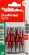 Дюбель Fischer DuoPower 8 х 65 мм 8 шт (537651) - зображення 2