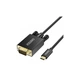 Кабель мультимедийный USB-C to VGA M 1.8m Choetech (m469810) - изображение 2