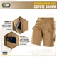 Шорті M-Tac Conquistador Flex Coyote Brown 3XL 20008017-3XL - зображення 4