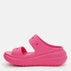 Женские шлепанцы для пляжа Crocs Crush Sandal Dgf 207670-6ZQ 43-44 (M10/W12) 28 см Розовые (198445103834) - изображение 4