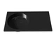 Умивальник накладний Status Fency Low 80 R Black - зображення 2