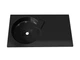 Умивальник накладний Status Fency Low 80 R Black - зображення 5