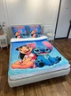Постельное белье 3D полуторное из микросатина Стич 31386 150х215 см 70х70 см - изображение 3