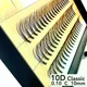 Ресницы Nesura Eyelash Classic 10D, 0,10, изгиб C, 10 мм - изображение 1