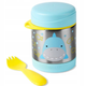 Термос дитячий Skip Hop з ложкою/вилкою Акула 325 мл (9I240510) (0194133429897) - зображення 2