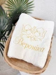 Крестильное полотенце для девочки Family Tradition хлопковая махра с вышивкой 140х70 см Ангельская защита - изображение 2