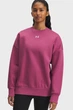 Жіночий рожевий світшот UA Rival Fleece OS Crew Under Armour L 1386463-659 - изображение 1