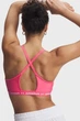 Жіночий рожевий топ UA Crossback Low Bra Under Armour L 1386424-672 - изображение 3