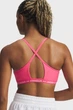 Жіночий рожевий топ UA Crossback Low Bra Under Armour L 1386424-672 - изображение 4