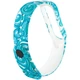 Силиконовый ремешок с рисунком для Xiaomi Mi Band 5 / 6 Голубой узор / Бирюзовый - изображение 6