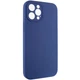 Чехол Silicone Case Full Camera Protective (AA) NO LOGO для Apple iPhone 12 Pro Max (6.7") Синий / Deep navy Без бренда - изображение 2