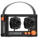 Bluetooth колонка QD03 Transparent із мікрофоном Black - зображення 2