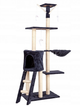 Drapak dla kota Petsi domek drzewo legowisko 138 cm XL szary (5903089065920) - obraz 1