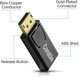 Адаптер Conable DisplayPort to HDMI, 4K@30Hz, 1440p@60Hz, 1080p@120Hz, black - изображение 6