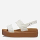 Жіночі сандалії Crocs Brooklyn Woven Upper LW Chk 209977-0WV 36-37 (W6) 22 см Білі (196265722846) - зображення 2