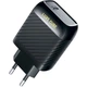 Мережевий зарядний пристрій Luxe Cube Dynamic 18W (1USBх3A) Black (4446689880896) - зображення 1