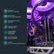 Ігровий комп`ютер ASGARD (A98X3D.32.S20.58.6024)/ AMD Ryzen 7 9800X3D (4.7 - 5.2 ГГц)/ОЗП 32 ГБ/SSD 2 ТБ/NVIDIA GeForce RTX 5080 16 ГБ/без ОП/LAN/Wi-Fi/Bluetooth/Ubuntu/чорний - изображение 4