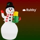 Рождественский надувной уличный снеговик Ruhhy 22625 с LED подсветкой 155 см. - изображение 4
