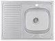 Кухонная мойка Brinex 6080-R 0.6 мм, накладная BRIN6080RSAT06 - изображение 1