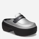 Жіночі мюлі Crocs Stomp Metallic Loafer Sil/Blk 210363-01V 36-37 (M4/W6) 22 см Сріблясті (196265793778) - зображення 2