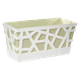 Вазон Idel Flowerbox прямокутний фісташковий/білий 40 см (730041) - изображение 1