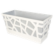 Вазон Idel Flowerbox прямокутний сірий/білий 40 см (730034) - изображение 1