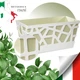 Вазон Idel Flowerbox прямокутний фісташковий/білий 40 см (730041) - изображение 6