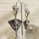 Женские сережки Подвески Готика jewelry Серебристые - изображение 4