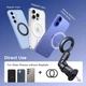 Магнитное крепление для телефона UGREEN LP923 с вращением на 360° для iPhone 16, 15, 14 Pro, Samsung, Xiaomi, с сильными магнитами Black (65185) - изображение 8