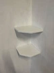 Набор полок угловых Marstone настенных скрытого монтажа из камня размер 250*250мм светло-серый 2шт - изображение 4