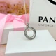 Серебряное ожерелье Пандора Pandora с фирменным логотипом 397410CZ - изображение 5