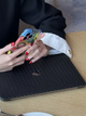 Чехол Woven Leather HardShell для Macbook Air 13.6 M2/M3 Black - изображение 7