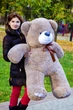 М'яка іграшка Ведмедик Ветлі. Красива плюшева іграшка 100 см, колір капучино - зображення 3