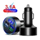 АВТО зарядка OLAF 3.1 USB 4в1 Tupe-C тестер вольтметр зарядное прикурка - изображение 1