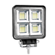 Фара світлодіодна 64 LED 192W, додаткова фара LED 12/24V (106х106х25мм) - зображення 1