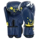 Перчатки боксерские тренировочные на липучке Mike Tyson SP-Sport 4263 размер 10 унций Blue-Yellow - изображение 2
