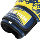 Перчатки боксерские тренировочные на липучке Mike Tyson SP-Sport 4263 размер 10 унций Blue-Yellow - изображение 5