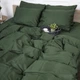 Простынь на резинке MirSon Satin Premium 0844 Green Olive 160 х 190 см (2200002025294) - изображение 8