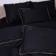 Комплект постельного белья MirSon Satin ELIT Black Pearl Corner 143 x 210 см (2200001484306) - изображение 7