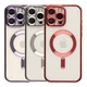 Чохол TPU Metallic Full Camera with Magsafe для iPhone 16 Pro Колір Rose Gold - изображение 2