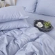 Простынь на резинке MirSon Satin Premium 0843 Grey Blue 140 х 200 см (2200002024822) - изображение 2