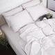 Простынь на резинке MirSon Satin Premium 0841 Powder 90 х 190 см (2200002024099) - изображение 8