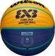 Баскетбольный мяч Wilson FIBA 3X3 JUNIOR желто-сине-бирюзовый Размер 5 WTB1133XB - изображение 5