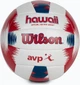Пляжный набор (волейбольный мяч и фрисби) Wilson HAWAII AVP бело-красно-синий Размер 5 WTH80219KIT - изображение 3