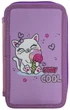 Пенал школьный 2 отделения без наполнения Class 25302C Сool Kitten - изображение 1