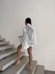 Пляжная накидка - халат, белая, L/XL - изображение 5
