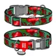 Нашийник WAUDOG Nylon з QR адресником, пластикова пряжка-фастекс "Гранати" S (4823089375571) - изображение 1