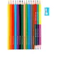 Кольорові олівці у наборі Faber-Castell, 12 кольорів, BICOLOR, картонний пенал, (110312) - зображення 2
