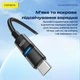 Кабель для зарядки Foneng XS10 Type-C 3A Type-C на Type-C + Type-C 60W 1.2 м 2-в-1 универсальный смарт интернет шнур для быстрой зарядки айфона iPhone телефона ноутбука смартбука павербанка роутера шнуры для ноутбуков смартфонов и планшетов белый - изображение 3